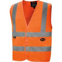 6885 Veste de s&eacute;curit&eacute; haute visibilit&eacute; en tricot chaîne, Orange haute visibilit&eacute;, Petit, Polyester PB Rental Co. Ltd.