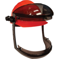 Visi&egrave;re Facetech avec attache pour casques de s&eacute;curit&eacute; &agrave; fentes, Suspension Rochet PB Rental Co. Ltd.