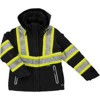 Womens Insulated Flex Safety Jacket, Polyester, Black, X-Small PB Rental Co. Ltd.