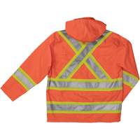Manteau de s&eacute;curit&eacute; imperm&eacute;able en tissu ind&eacute;chirable Ripstop, Polyester, T-petit, Orange haute visibilit&eacute; PB Rental Co. Ltd.