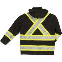 Manteau de s&eacute;curit&eacute; imperm&eacute;able en tissu ind&eacute;chirable Ripstop, Polyester, T-petit, Noir PB Rental Co. Ltd.