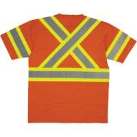 Chemise de s&eacute;curit&eacute; &agrave; manches courtes, Coton, T-petit, Orange haute visibilit&eacute; PB Rental Co. Ltd.