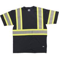Chemise de s&eacute;curit&eacute; &agrave; manches courtes, Coton, T-petit, Noir PB Rental Co. Ltd.