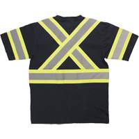 Chemise de s&eacute;curit&eacute; &agrave; manches courtes, Coton, T-petit, Noir PB Rental Co. Ltd.