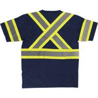 Chemise de s&eacute;curit&eacute; &agrave; manches courtes, Coton, T-petit, Bleu marin PB Rental Co. Ltd.