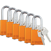Cadenas de s&eacute;curit&eacute;, Cadenas de s&eacute;curit&eacute;, Cl&eacute;s diff&eacute;rentes, Aluminium, Largeur de 1-1/2" PB Rental Co. Ltd.