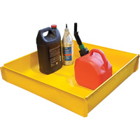 Plateau utilitaire flexible, 12" lo x 12" la x Cap. de d&eacute;versement 2 gal. US PB Rental Co. Ltd.