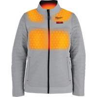 Manteau chauffant M12 Axis avec pile, Femmes, Grand, Gris PB Rental Co. Ltd.