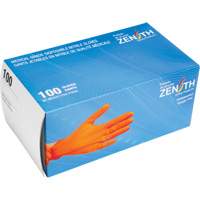 Gants d'examen de poids lourd &agrave; prise tactile, Petit, Nitrile, 8 mils, Sans poudre, Orange PB Rental Co. Ltd.