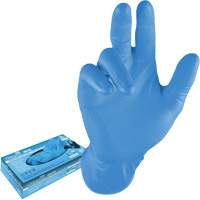 Gants jetables, 3T-Grand, Nitrile, 8 mils, Sans poudre, Bleu PB Rental Co. Ltd.