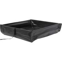 Berme de confinement des d&eacute;versements repliable &agrave; rouler, Capacit&eacute; 15 gal. US, 2' la x 2' lo x 6" h PB Rental Co. Ltd.