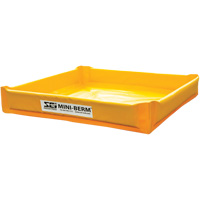 Yellow PVC Mini-Berm, 34 US gal. Capacity, 3' W x 3' L x 6" H PB Rental Co. Ltd.