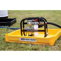 Yellow PVC Mini-Berm, 10 US gal. Capacity, 2' W x 2' L x 4" H PB Rental Co. Ltd.