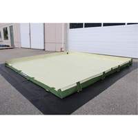 Easy-Riser Insta-Berm, 134 US gal. Capacity, 6' W x 6' L x 6" H, Hinge Bracket PB Rental Co. Ltd.