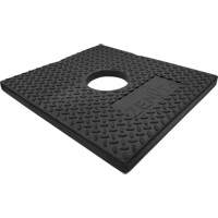Base en caoutchouc pour poteau d&eacute;lin&eacute;ateur, 10 lb PB Rental Co. Ltd.