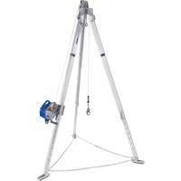 Tr&eacute;pied en aluminium pour espace clos avec cordage de s&eacute;curit&eacute; autor&eacute;tractable tri directionnel 8301098 PB Rental Co. Ltd.