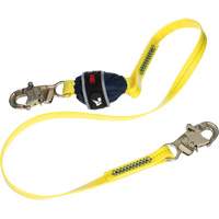 Coated Web Shock-Absorbing Lanyard, 6', Snap Hook Center, Snap Hook Leg Ends PB Rental Co. Ltd.