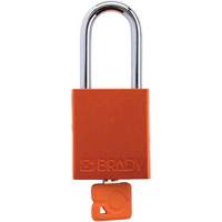 Velocity Plus Safety Lockout Padlock, Orange, Keyed Alike, Aluminum, 1-1/2" Width PB Rental Co. Ltd.
