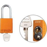Velocity Plus Safety Lockout Padlock, Orange, Keyed Alike, Aluminum, 1-1/2" Width PB Rental Co. Ltd.