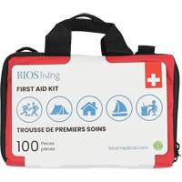 Trousse de premiers soins pour la maison et le voyage de 100 morceaux, Sac en nylon PB Rental Co. Ltd.