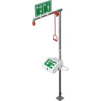 Douche combin&eacute;e avec cuvette ferm&eacute;e en ABS et entr&eacute;e sup&eacute;rieure, Socle PB Rental Co. Ltd.