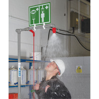 Douche combin&eacute;e avec cuvette ferm&eacute;e en ABS et entr&eacute;e sup&eacute;rieure, Socle PB Rental Co. Ltd.