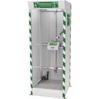 Cabine de douche d'urgence et douche oculaire/faciale couverte avec pompe de puisard PB Rental Co. Ltd.