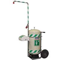 Douche d'urgence mobile et ind&eacute;pendant avec douche oculaire et faciale, Capacit&eacute; 30 gal., Conformit&eacute; Aucune PB Rental Co. Ltd.