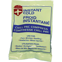 Compresse froide instantan&eacute;e Chill Pac, Froid, Utilisation unique, 4" x 6" PB Rental Co. Ltd.