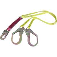 External Energy Absorber Lanyard with 2-1/4" Hooks, 6', Snap Hook Center, Snap Hook Leg Ends, Polyester PB Rental Co. Ltd.