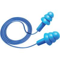 Bouchons d'oreilles d&eacute;tectables et r&eacute;utilisables Hush 50-25, Avec cordon, Taille unique, Vrac - Boîte, NRR dB 25 PB Rental Co. Ltd.