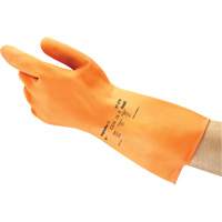 ALPHATEC&reg; 87-320 Gloves, Size 7, 11.8" L, Rubber Latex, Flock-Lined Inner Lining, 18-mil PB Rental Co. Ltd.