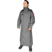 Manteau ignifuge de 52' avec capuchon fixe CoreMAX, Petit, Gris PB Rental Co. Ltd.