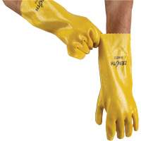 Rough-Finish Chemical-Resistant Gloves, Size 9, 14" L, PVC, Interlock Inner Lining, 47-mil PB Rental Co. Ltd.