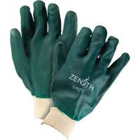 Double Dipped Green Gloves, 10" L, PVC, Cotton Jersey Inner Lining, 70-mil PB Rental Co. Ltd.