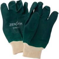 Double Dipped Green Gloves, 10" L, PVC, Cotton Jersey Inner Lining, 70-mil PB Rental Co. Ltd.