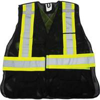 Veste d'arpenteur conforme aux normes de la CSA, Noir, Moyen, Polyester PB Rental Co. Ltd.