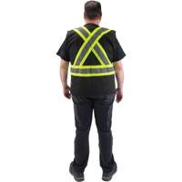 Veste d'arpenteur conforme aux normes de la CSA, Noir, Moyen, Polyester PB Rental Co. Ltd.
