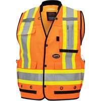 6680 High-Visibility Antimicrobial Mesh-Back Surveyor Vest, High Visibility Orange, Small, Polyester PB Rental Co. Ltd.