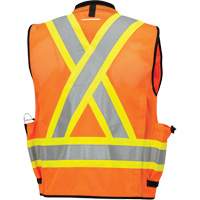 6680 High-Visibility Antimicrobial Mesh-Back Surveyor Vest, High Visibility Orange, Small, Polyester PB Rental Co. Ltd.