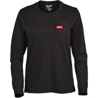 T-shirt &agrave; manches longues avec poches GRIDIRON, Femmes, T-petit, Noir PB Rental Co. Ltd.