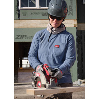 T-shirt &agrave; manches longues avec poches GRIDIRON, Femmes, T-petit, Bleu PB Rental Co. Ltd.