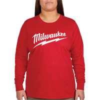 T-shirt &agrave; manches longues avec logo GRIDIRON, Femmes, T-petit, Rouge PB Rental Co. Ltd.
