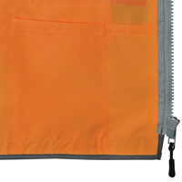Pioneer Mesh Back Zip Front Surveyor Safety Vest, High Visibility Orange, Small, Polyester PB Rental Co. Ltd.