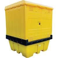 Hard Cover IBC Spill Pallet, 70" L x 70" W x 90" H, 1135 lbs. Load Capacity PB Rental Co. Ltd.