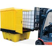 Hard Cover IBC Spill Pallet, 70" L x 70" W x 90" H, 1135 lbs. Load Capacity PB Rental Co. Ltd.