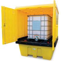 Hard Cover IBC Spill Pallet, 70" L x 70" W x 90" H, 1135 lbs. Load Capacity PB Rental Co. Ltd.