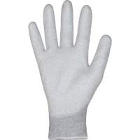 Gants blancs KnitActiv dissipatifs &eacute;lectrostatiques et peu pelucheux, 5, R&ecirc;vetement Polyur&eacute;thane, Calibre 13, Enveloppe en Nylon/Coton PB Rental Co. Ltd.