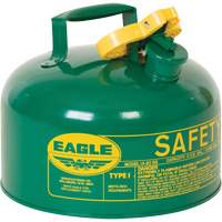 Safety Can for Combustibles, Type I, Galvanized Steel, 2 US gal., Green, FM Approved/UL/ULC Listed PB Rental Co. Ltd.