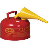 Safety Can for Flammables with Funnel, Type I, Galvanized Steel, 2.5 US gal., Red, FM Approved/UL/ULC Listed PB Rental Co. Ltd.